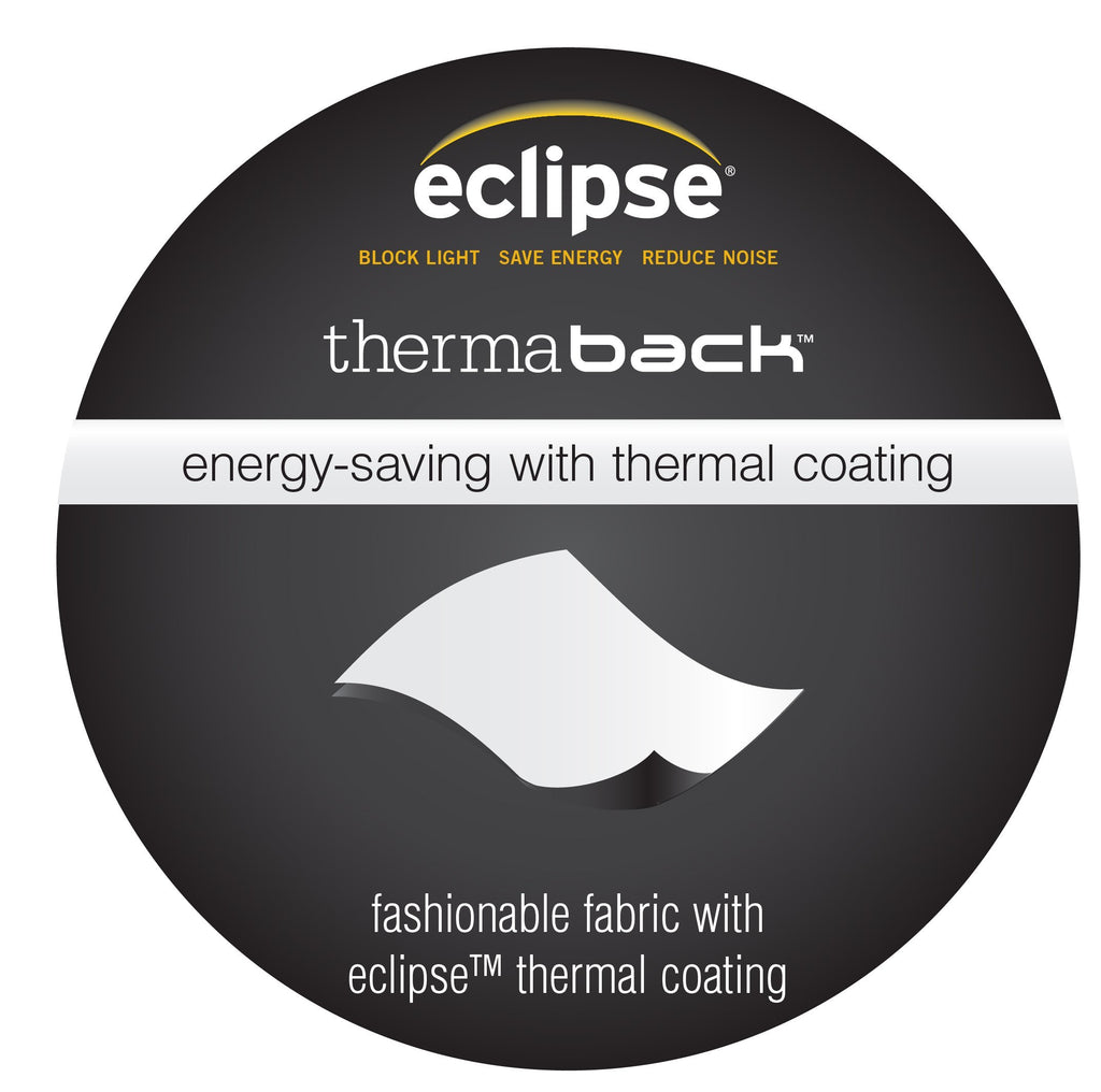 Eclipse Blackout Thermal Rod Pocket Window Curtain For Bedroom Or Nursery (1 Panel)