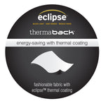 Eclipse Blackout Thermal Rod Pocket Window Curtain For Bedroom Or Nursery (1 Panel)