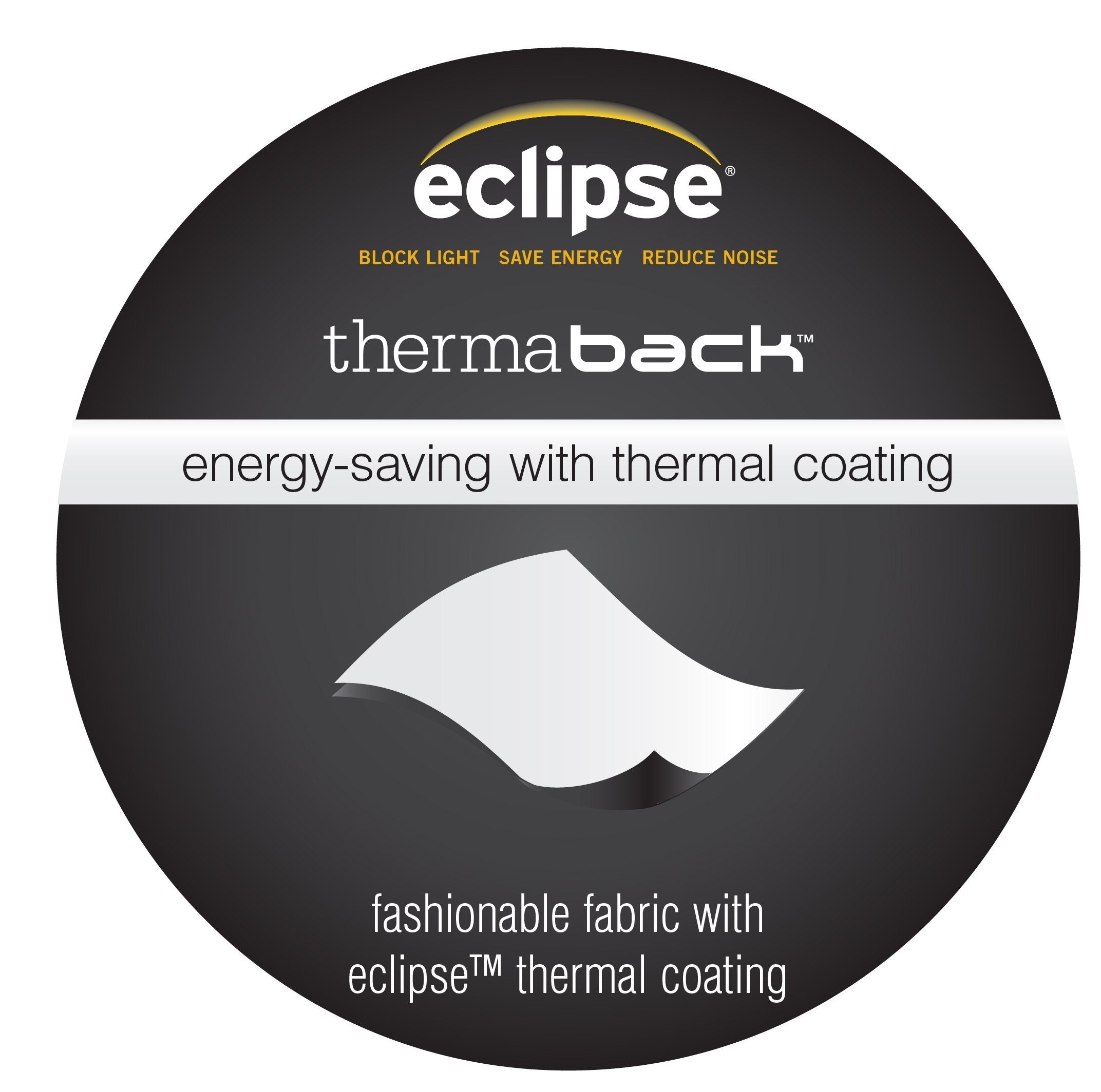 Eclipse Blackout Thermal Rod Pocket Window Curtain For Bedroom Or Nursery (1 Panel)