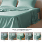 Linenwalas Eucalyptus Tencel Lyocell Sheets Set King Size - Cooling Breathable Silk Soft, 1 Fitted 1 Flat And 2 Pillowcases (Kin
