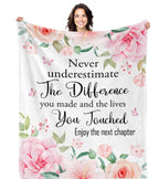 Bariceneth Retirement Gifts For Woman Blanket 60' X 80', Farewell Gifts For Coworkers, New Job Farewell Decorations, Coworker