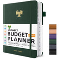 Soomeet Budget Planner With Monthly Tabs,Large Size, Budgeting Journal And Budget Book To Control Your Money, Hardcover (Dark Gr