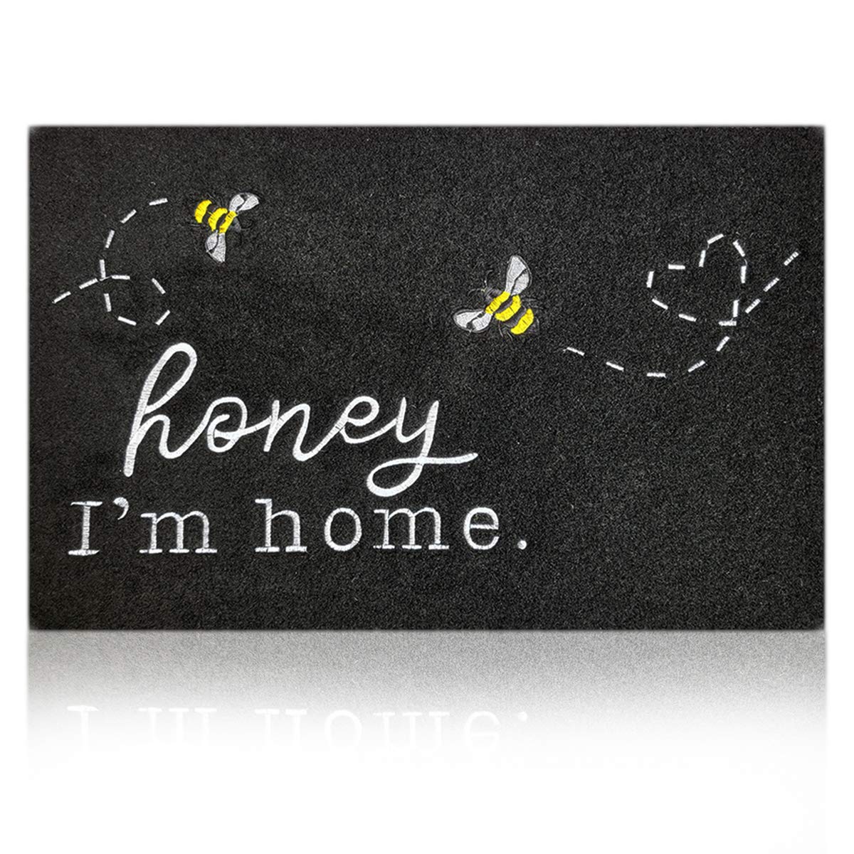 Hlfmvwe Welcome Mats For Front Door Kitchen Rugs Bee Honey I'M Home Cute Door Mat Indoor Porch Funny Outdoor Non Slip Durable Ru