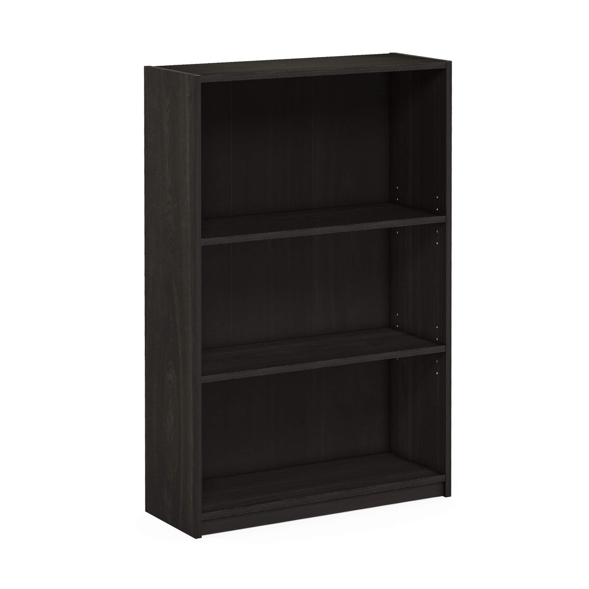 Furinno Jaya Simple Home 3-Tier Adjustable Shelf Bookcase, Espresso