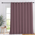 NICETOWN Extra Wide Sliding Door Curtain 108 inches Long, 120 inches Wide Room Divider & Window Treatment Light and Sound Blocki