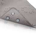 TJWODO Shower and Bath Mat,Non-Slip Machine Washable and Extra Large Bathtub Mats with Drain Holes and Suction Cups Soft Foam Tu