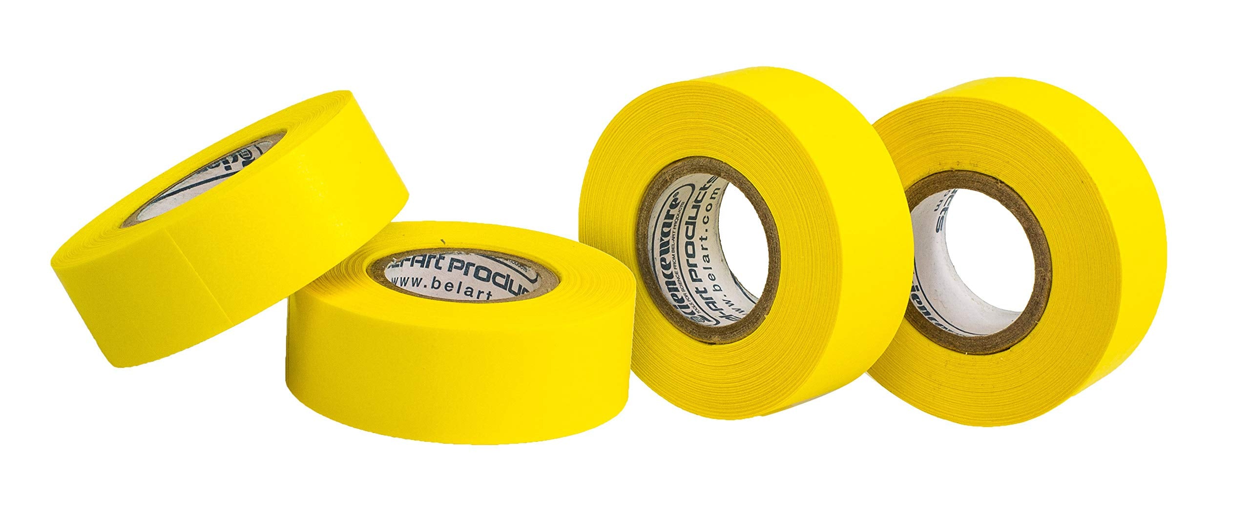 Sp Bel-Art Write-On Yellow Label Tape; 15Yd Length, /4 In. Width, 1 In. Core (Pack Of 4) (F13481-0075)