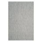 SAFAVIEH Courtyard Collection 4' x 5'7'' Grey/Navy CY8022 Indoor/ Outdoor Waterproof Easy-Cleaning Patio Backyard Mudroom Accent
