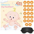 Party Propz Where is My Pacifier Game Cards  22 Pcs Where is My Pacifier Paper Poster with Blind Fold for Baby Shower, Baby Sho