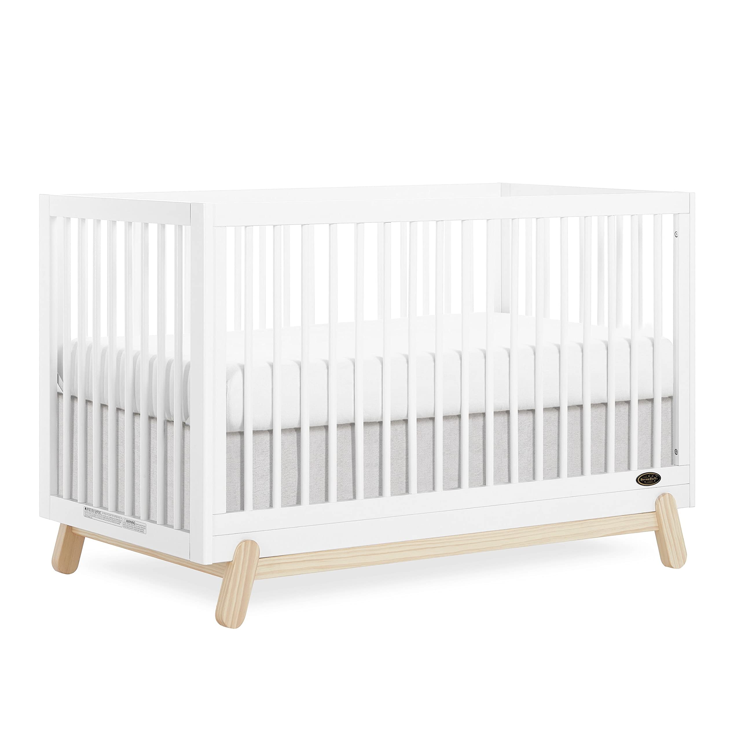 Dream On Me Hygge 5-in-1 Convertible Crib in Weathered Vintage Oak, JPMA & Greenguard Gold Certified, Made of Sustainable Pinewo