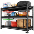 Huhaneon Metal Garage Shelving Units  40 W x 16 D x 36 H Black
