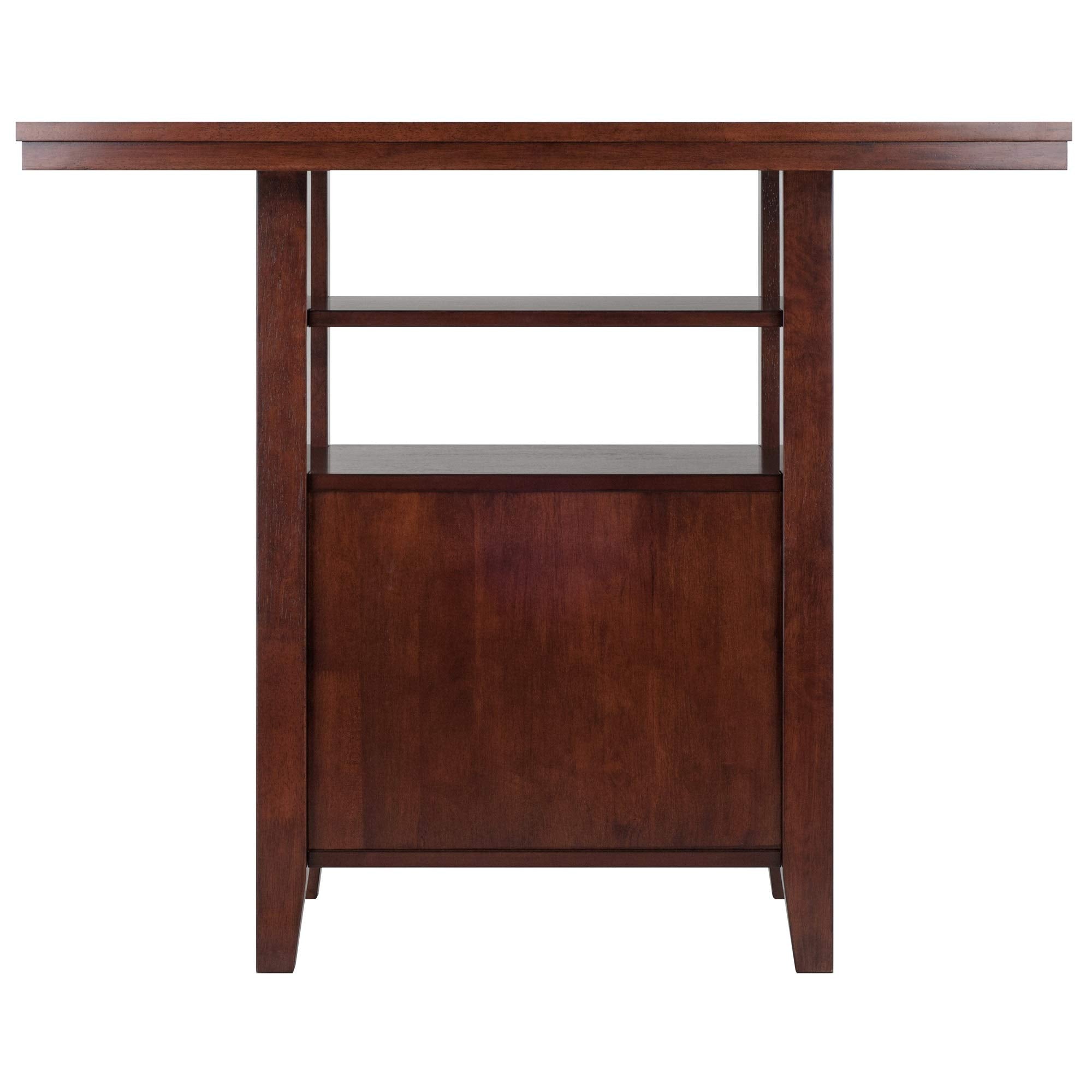 Ergode Wood Torrence High Table | Folding Round Table | Oyster Gray Finish | 30' Diameter | Contemporary Design | Slim 3' Depth | Sturdy Solid Wood | Ideal for Small Spaces (94042-VV)