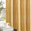 Jinchan 100% Blackout Boho Curtains Moon Phases Printed Bedroom Curtains 90 Inches Long Mustard Drapes Rod Pocket Thermal Insulated Curtains For Nursery Yellow Window Drapes Curtain Set 2 Panels