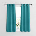Nicetown Short Blackout Curtains For Kitchen Window - Grommet Room Darkening Voice Reducing Solid Thermal Curtains & Drapes For