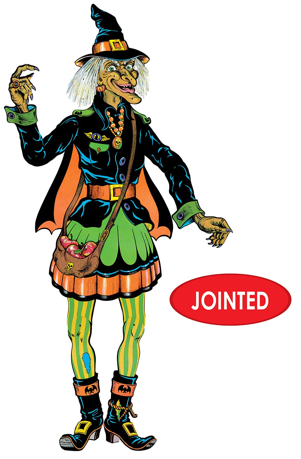Beistle Vintage Halloween Jointed Witch