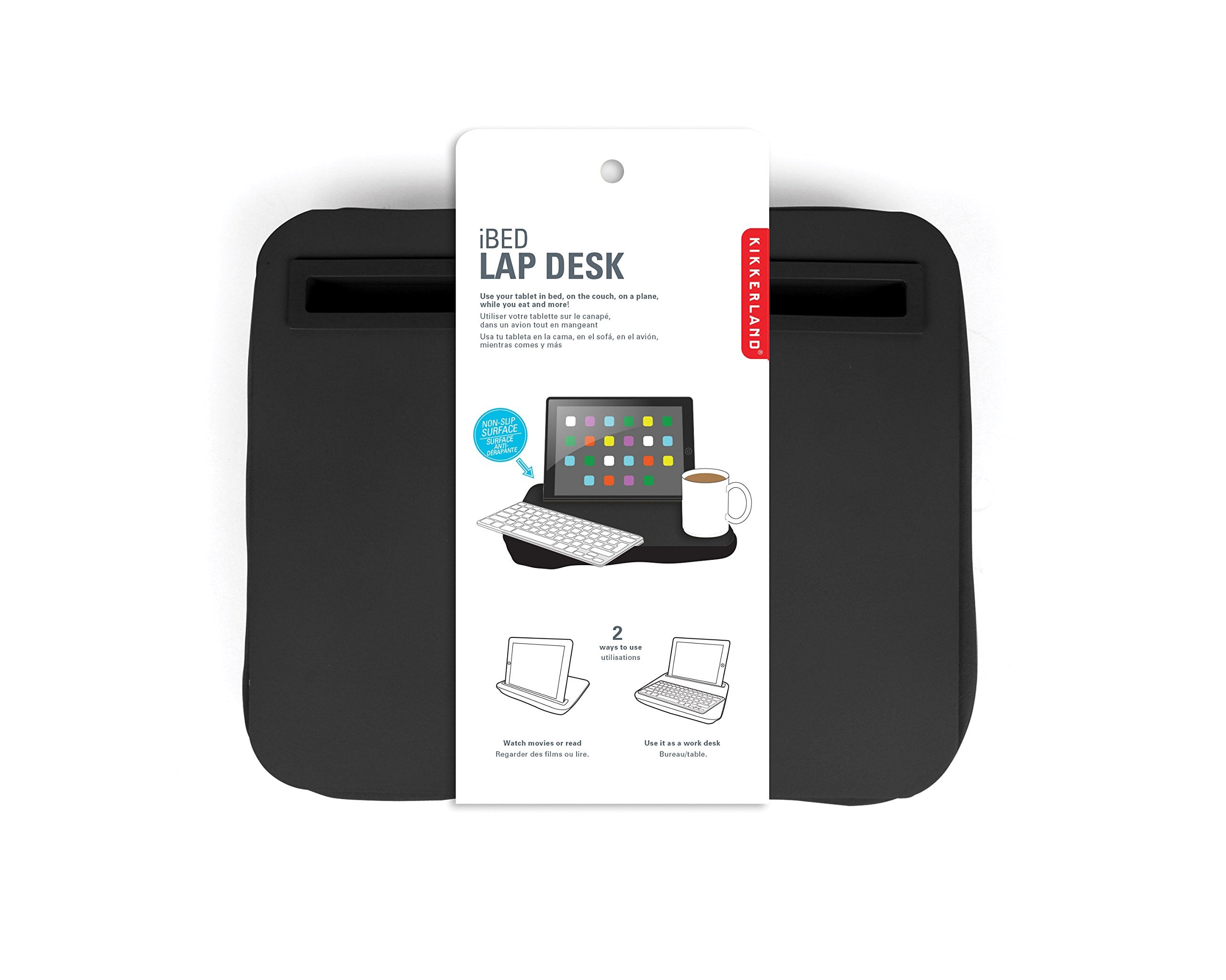 Kikkerland Ibed Lap Desk, Black (Us039-Bk)