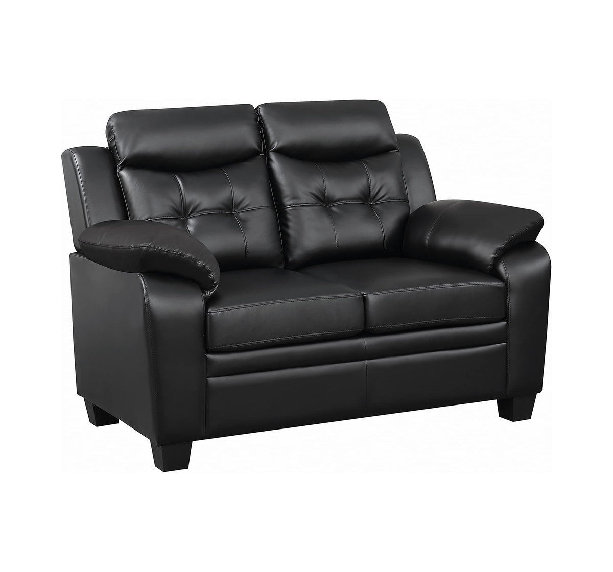 Coaster Home Furnishings Finley Tufted Upholstered Loveseat Black