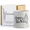 Happy Birthday Candle Gifts,6oz Lavender Scented Soy Wax Candle, Birthday Gifts for Women,Funny Candle Decor Ideas Unique Birthd