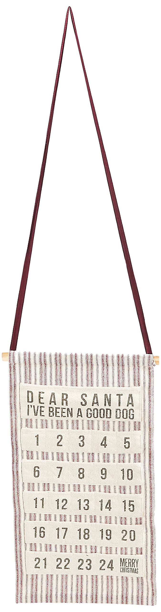 Primitives By Kathy 24534 Rustic-Inspired Fabric Advent Calendar, Good Dog