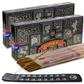 TRUMIRI Incense Stick Holder Bundle with Satya Super Hit 100g Incense Sticks - Pack of 2 (Approx 200 Sticks)