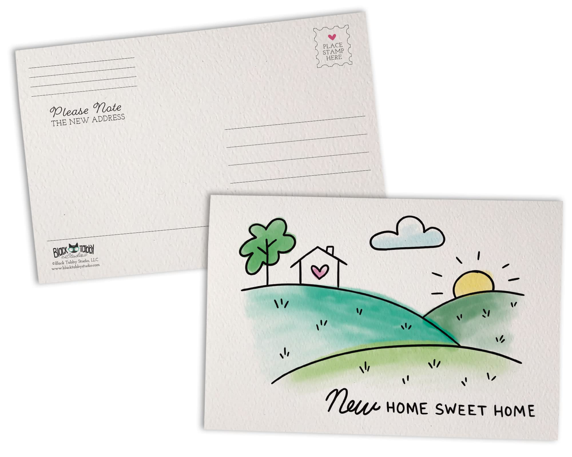 Sugartown Greetings Moving To The Country Change Of Address Postcards - 48 Pack Of Moving Announcement Cards - I'Ve Moved Postca