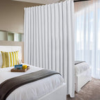 Dwcn Patio Sliding Door Curtains - Extra Wide Blackout Curtains For Glass Door, Room Divider Thermal Curtain Panel With Back Tab