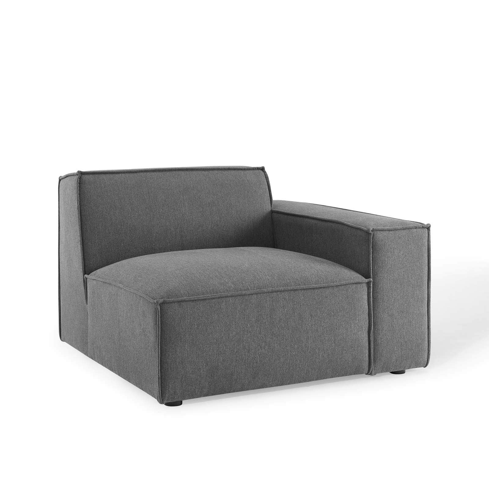 Modway Eei-3869-Cha Restore Left-Arm Sectional Sofa Chair, Charcoal