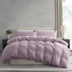Nestl Twin Duvet Cover Set - Soft Prewashed Dusty Purple Duvet Cover Twin/Twin Xl, 2 Piece, With Zipper Closure, 1 Duvet Cover 68X90 Inches And 1 Pillow Sham - No Comforter