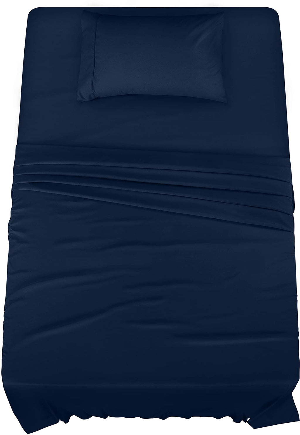 Utopia Bedding Twin Bed Sheets Set - 3 Piece Bedding - Brushed Microfiber - Shrinkage And Fade Resistant - Easy Care (Twin, Navy