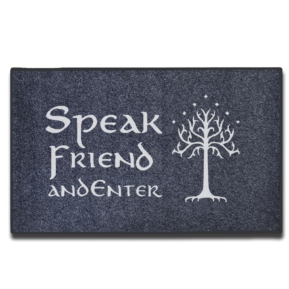 Accssoey Funny Doormat, Welcome Mats Speak Friend Door Mat Absorbent Mat Doormat 30'X18'
