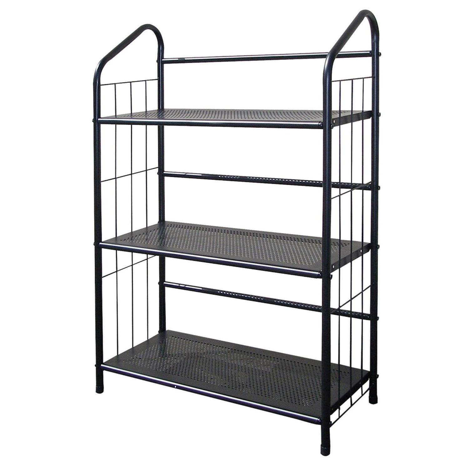 ORE International Metal Book Shelf Bookcase, Black