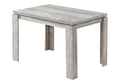 Monarch Specialties 32X 48 / GREY RECLAIMED WOOD-LOOK Dining Table