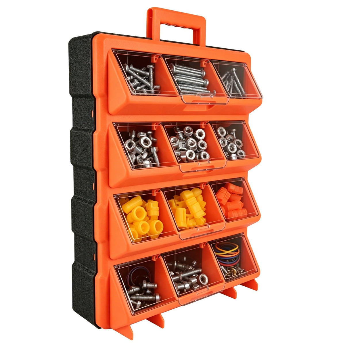 Tool Box Organizer,12Compartment Portable Small Parts Organizer