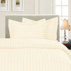 Elegant Comfort Luxury 3-Piece Striped Duvet Cover Set! - 1500 Premier Hotel Quality Silky-Soft Wrinkle Resistant Damask Stripe