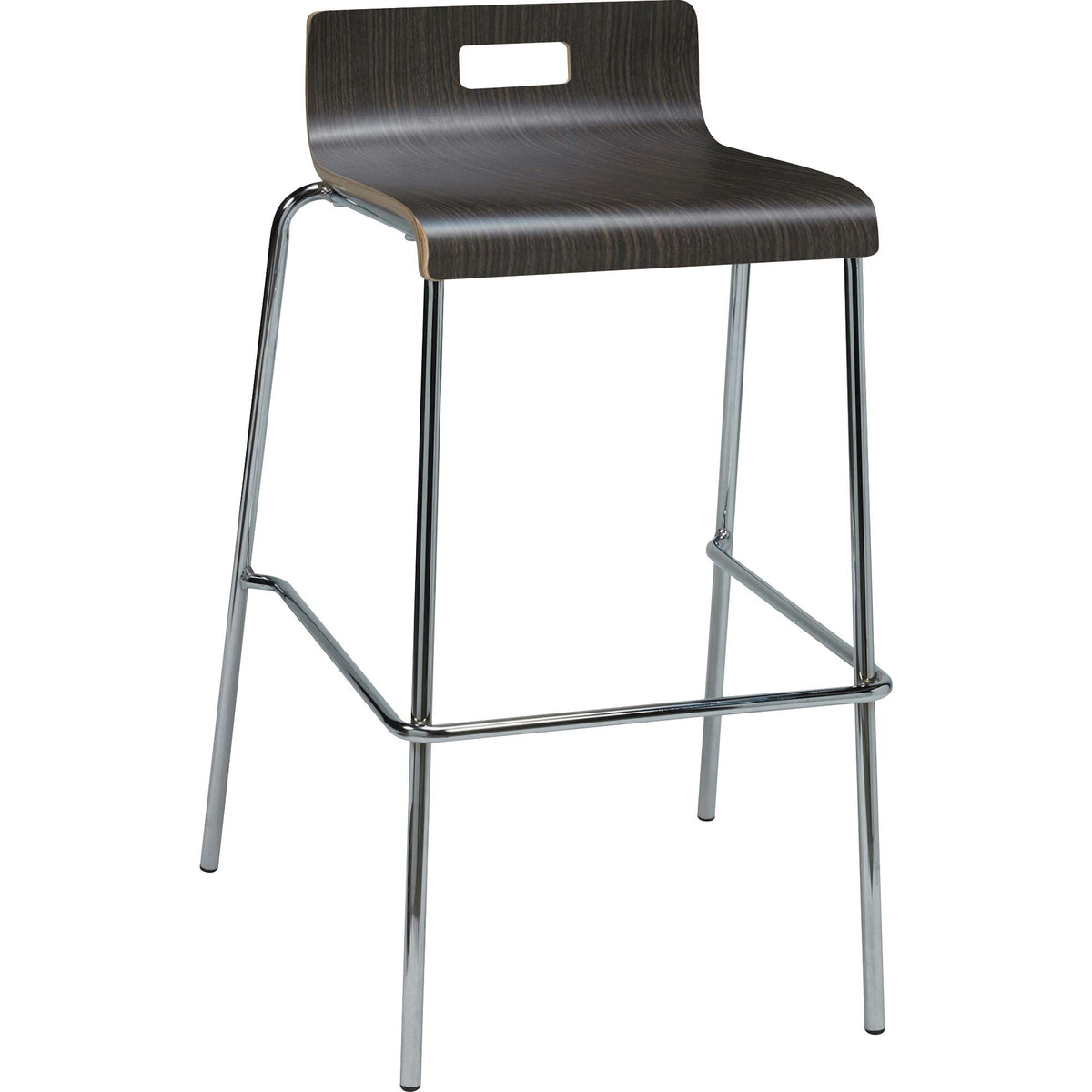 Lorell Llr99588 Bentwood Low Back Cafe Sitting Stool Espresso