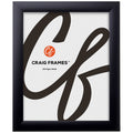 Craig Frames 1WB3BK 14 by 18-Inch Picture Frame, Smooth Wrap Finish, 1-Inch Wide, Black