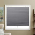 Cellular Shades Cordless Blackout Honeycomb Blinds Fabric Window Shades 33'' W x 38'' H, Cool Silver(Blackout)