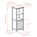 Winsome 94421 Pantry Cupboard with 2 Shelves, Antique Walnut (94421)