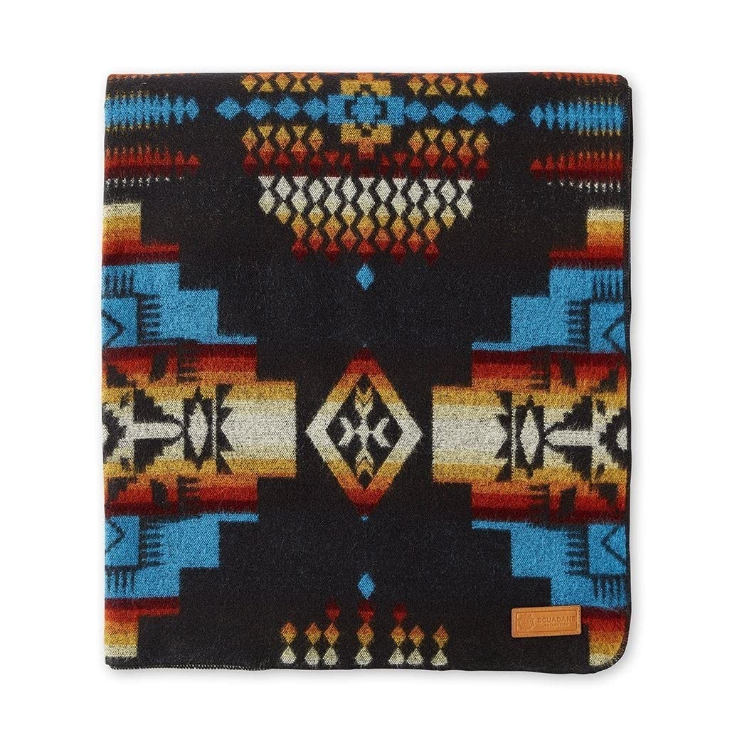 HomeRoots Multi-Color 100% Mod-Acrylic Material Sunset Tribal Print Throw Blanket