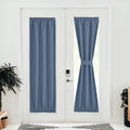 NICETOWN French Door Blackout Curtain for Kitchen Thermal Insulated Drapes Temporary Window Treatment Covering for Glass Door Ro