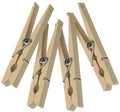 Honey-Can-Do DRY-01374 Wood Clothespins with Spring, 24-Pack, 3.3-inches Length,Brown