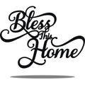 Vivegate Bless This Home Wall Decor Black Metal Art - 18   X13    Bless This Home Metal Wall Stencil Decor Entryway Living Room 