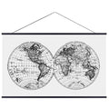 Landmass 36    Wide Magnetic Poster Frame, Poster Hanger - Wall Hanging Wooden Frame For Posters, Prints, Photos, Pictures, and 