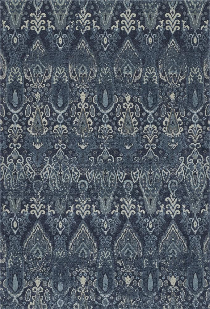 Dalyn Rugs Geneva Gv315 Navy 5'3' X 7'7' Rectangle Soft Area Rug, Easy Clean, Non Shedding, Bedroom, Entry, Living Room, Dining Room, Kitchen Rug