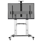 Vivo Ultra Heavy Duty Mobile 32 To 100 Inch Tv Stand For Flat Screens, Adjustable, Rolling Tv Cart Mount With Wheels Stand-Tv22S