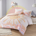 Urban Habitat Kids Comforter Sets, Sun, Smiling Emoji, Rainbow & Clouds Cartoon Reversible Print, Down Alternative, All Season B