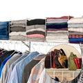 Evelots Wire Shelf Dividers 10 Pack Closet Storage & Organization for Office/Pantry/Garage  Tall Shelf Separator  Easy Clip
