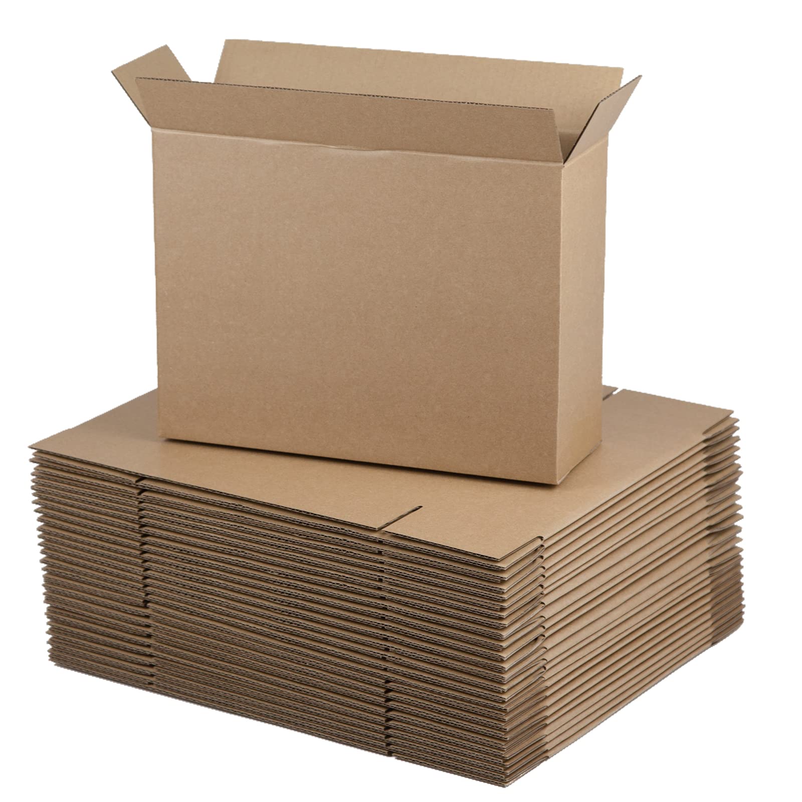 Sodissa 12X9X4 Inches Shipping Boxes, Brown Corrugated Cardboard Boxes For Small Bussiness, 25 Pack