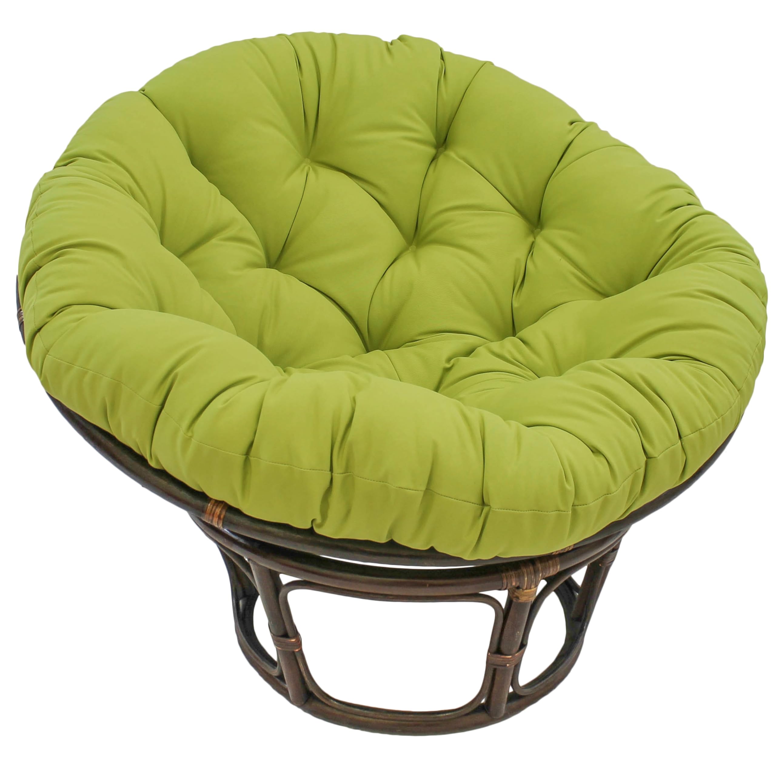 Blazing Needles Twill Papasan Cushion, 48" x 6" x 48", Mojito Lime