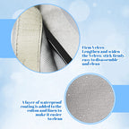 Frjjthchy Bedside Storage Organizer 5 Pockets With 4 Hooks Hanging Storage Bag For Headboards/Bunk Bed (Grey)